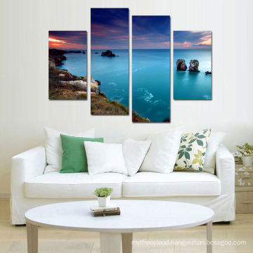 4 Pieces Canvas Natural Scenery Wall Picture